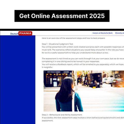 2025 Deutsche Bank Online Assessment (Situational Judgement Test) and Video Interview Tutorials