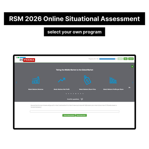 2026 RSM Online Situational Assessment and Job Simulation Assessment Tutorials