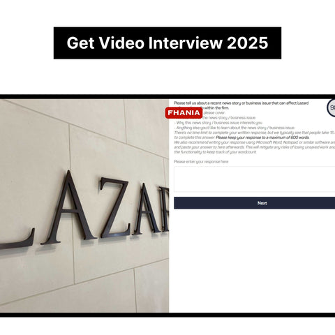 2025 Lazard Online Assessment and Video Interview Exact Questions and Answers