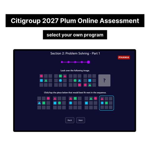 2027 Citigroup Online Assessment Plum Tutorials