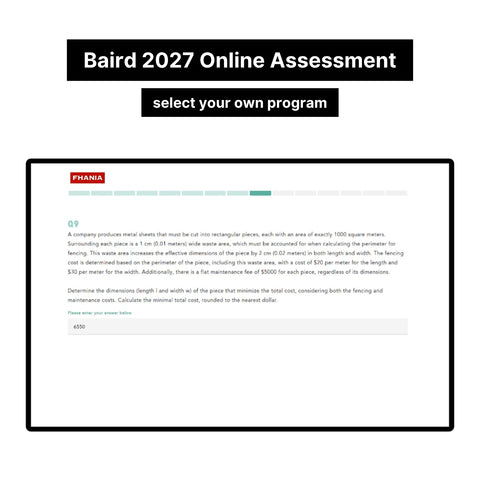 2027 Baird Online Assessment Exact Questions & Answers