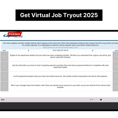 2025 Capital One Virtual Job Tryout Online Test and Digital Interview Tutorials