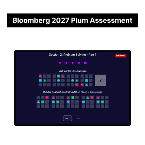 2027 Bloomberg Plum Online Assessment & Video Interview Tutorials