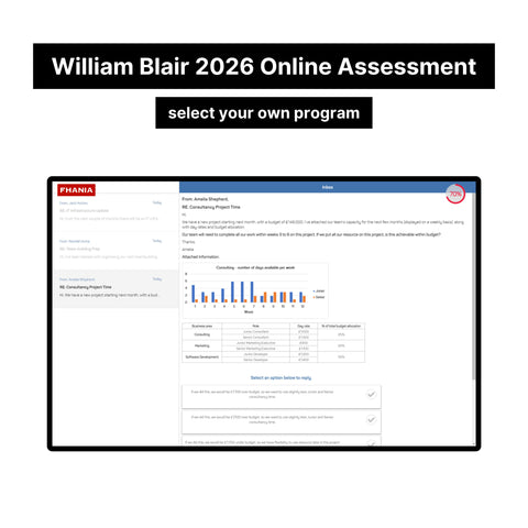 2026 William Blair Online Pre-recruiting Assessments Questions & Answers