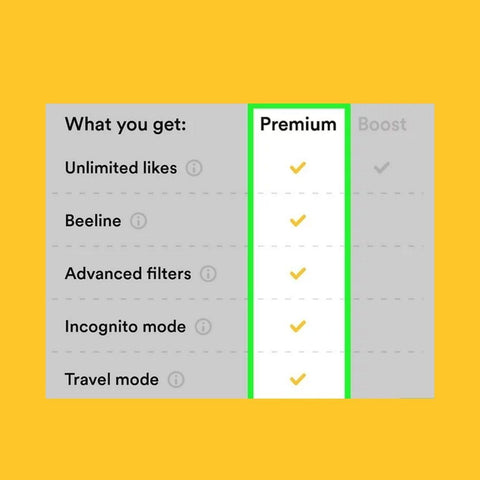 80% Discount - Bumble Premium Subscription 6-Month Gift Card - Offer