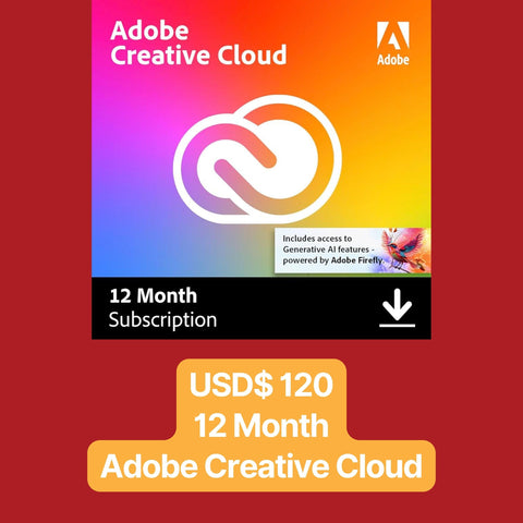 85% Discount Adobe Creative Cloud All Apps Gift Card - Offer