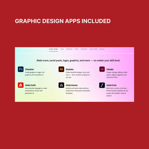 85% Discount Adobe Creative Cloud All Apps Gift Card - Offer