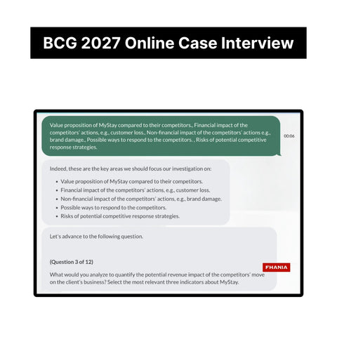 2027 BCG Consulting Career Assessment, Online Case and Quantitative Reasoning Test Tutorials