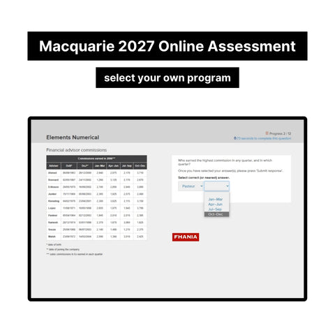 2027 Macquarie Online Psychometric Assessment Tutorials