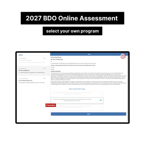 2027 BDO Interactive Assessment Online Assessment Exact Questions and Answers
