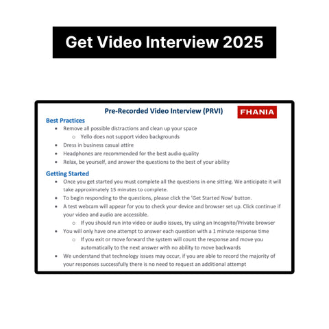 2025 FTI Consulting Pre-recorded Video Interview & Online Assessment Tutorials