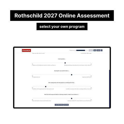 2027 Rothschild Blended Online Assessment Exact Questions and Answers