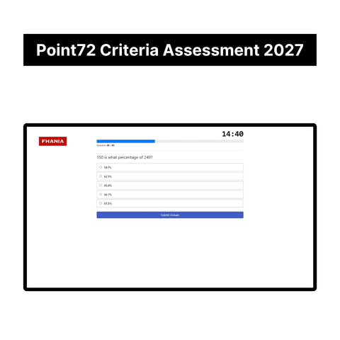 2027 Point72 Academy Criteria Assessment Exact Questions and Answers