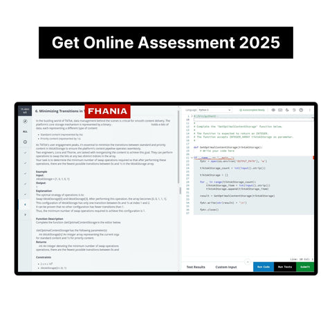 2025 TikTok Online Hackerrank Coding Assessment Tutorials