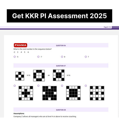 2025 KKR Predictive Cognitive Assessment Exact Questions & Answers